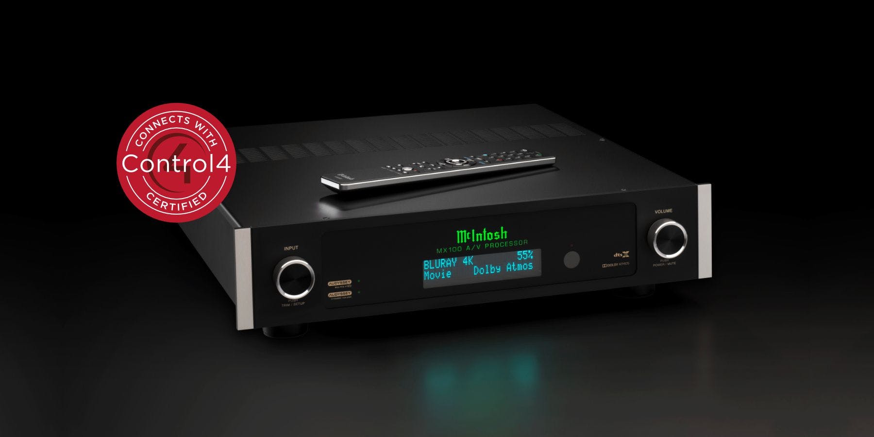 McIntosh MX100 A/V Processor Receives Connects with Control4 Certification