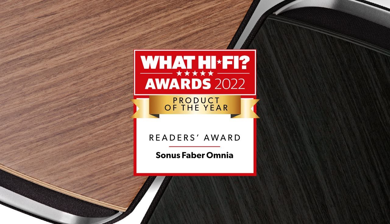 The Sonus Faber Omnia all-in-one speaker system has been named product of the year, as voted by What Hi-Fi? readers.